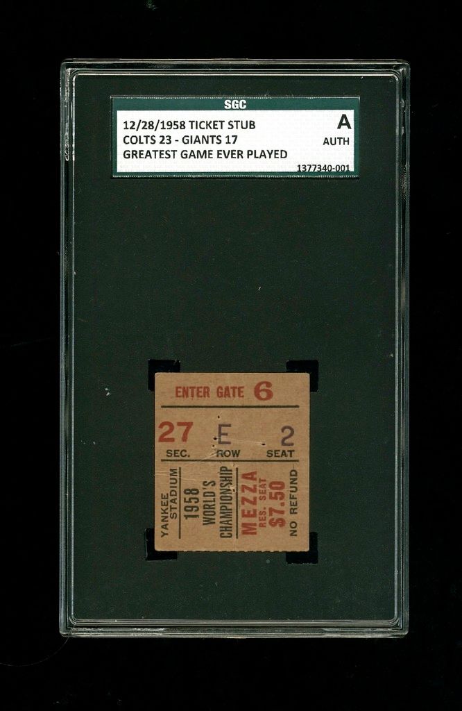 Tickets -- NFL Championships. — Collectors Universe